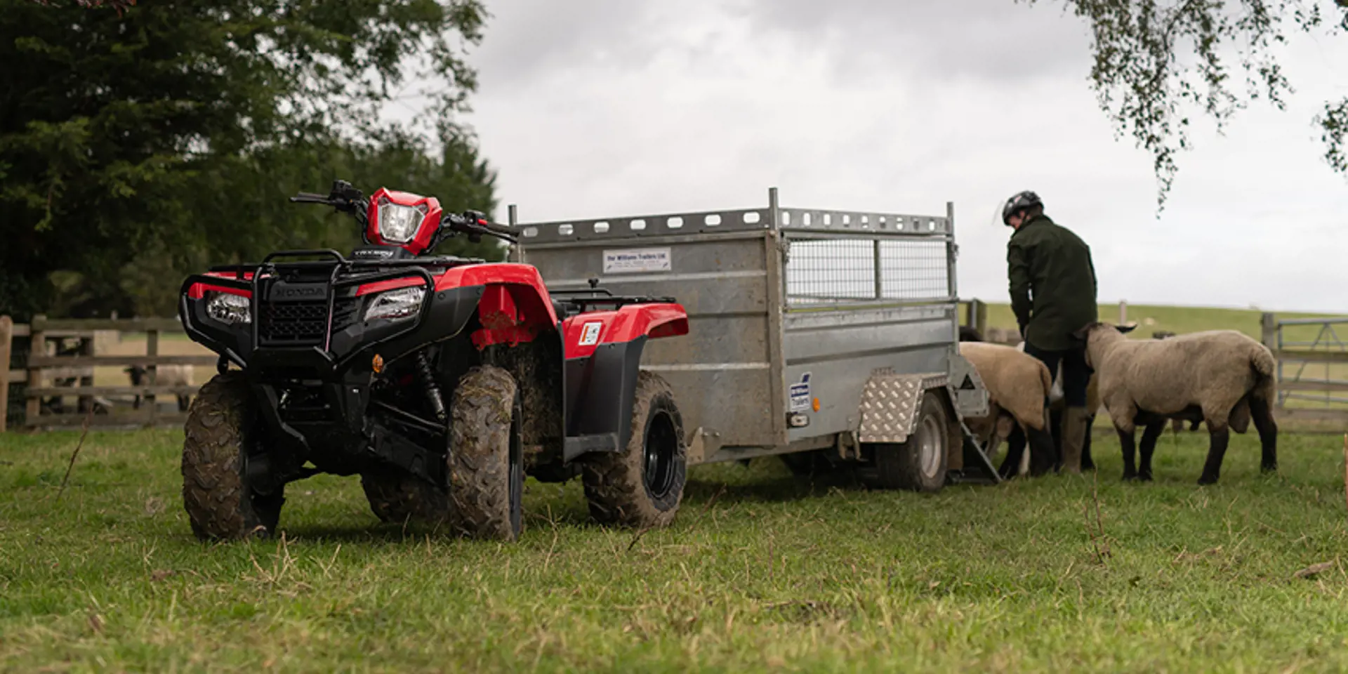 Robust Honda ATV Til Off Road Eller Som Traktor